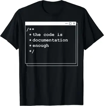Kodas yra pakankamai | Juokingi kompiuterių programavimo vėpla dovana Vyrams Moterims trumpomis Rankovėmis Medvilnės Marškinėliai